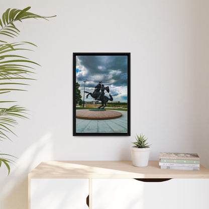 Kaunas Matte Canvas, Framed (Multi-color)