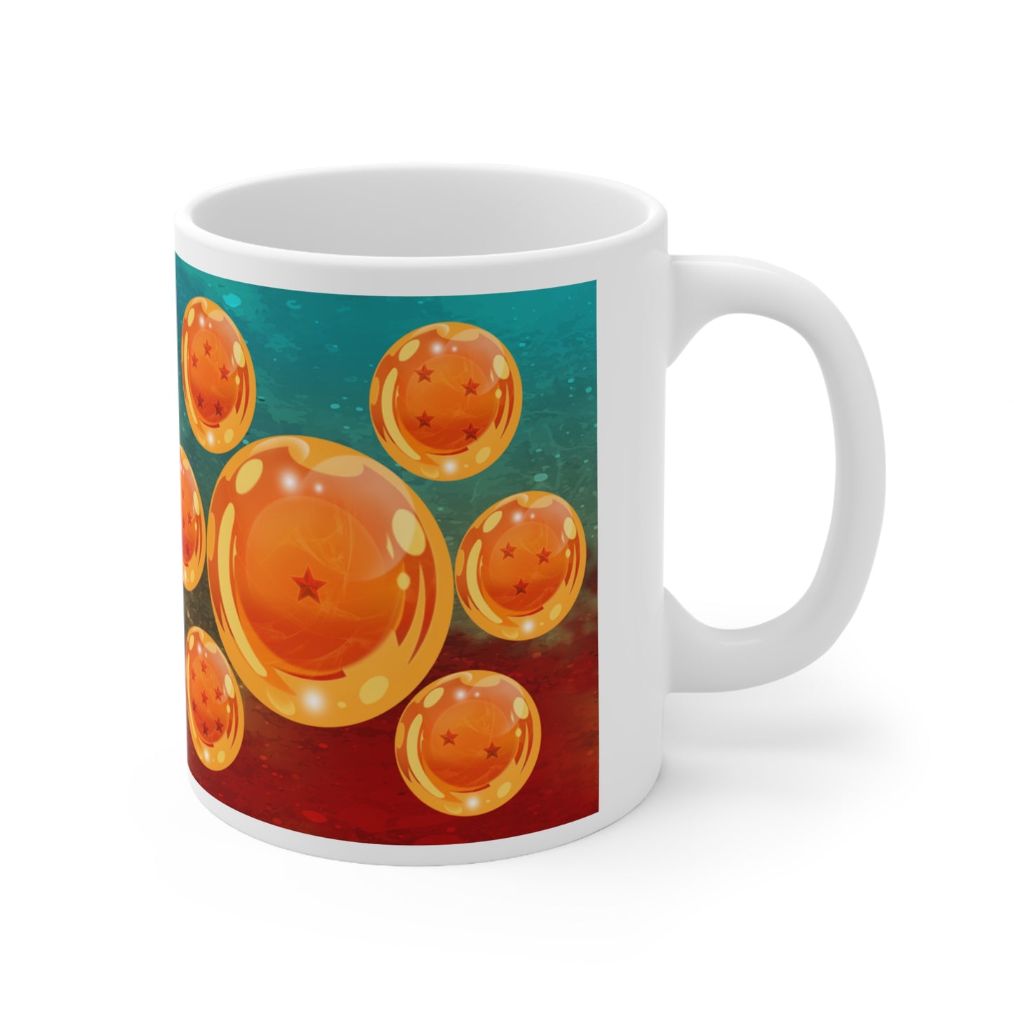Dragon Ball Z Ceramic Coffee Cup - 11oz & 15oz Mug Featuring Goku and Dragon Balls