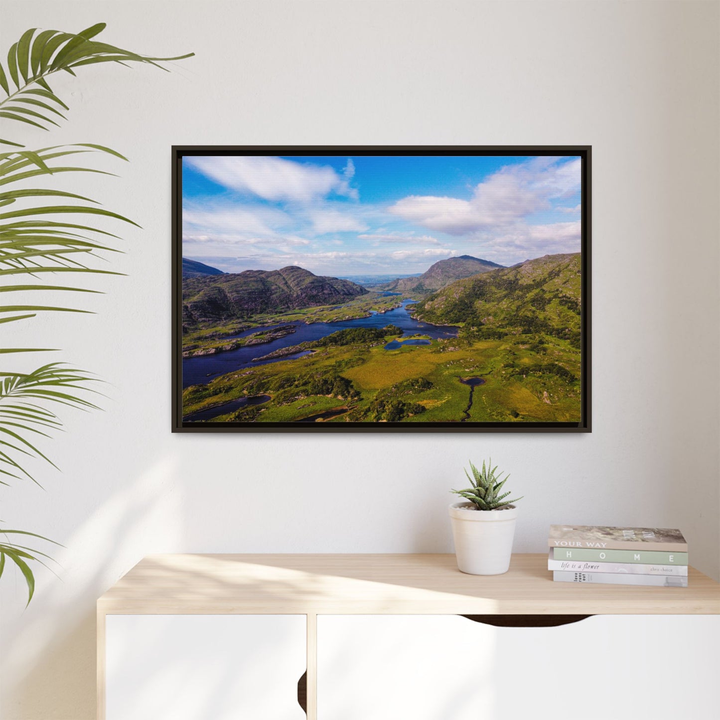 Ladies View Killarney Matte Canvas, Framed (Multi-color)