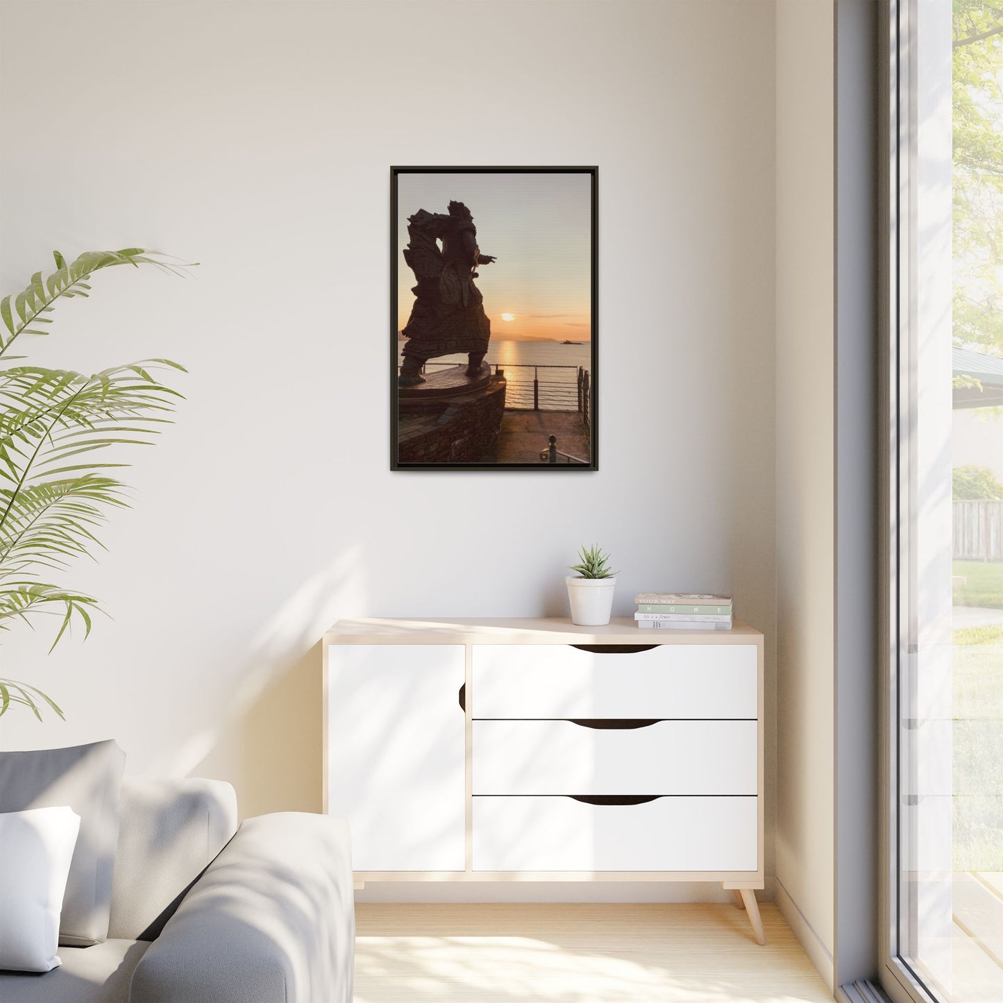Fenit Matte Canvas, Framed (Multi-color)