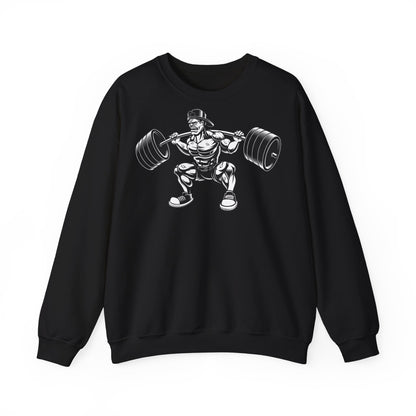 Fitness Enthusiast Crewneck Sweatshirt - Weightlifting Gym Apparel
