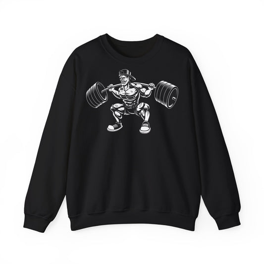 Fitness Enthusiast Crewneck Sweatshirt - Weightlifting Gym Apparel