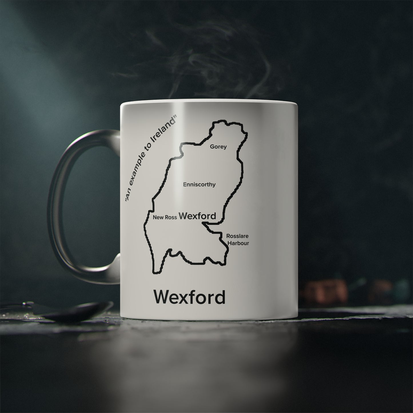 Wexford Magic Mug: Color - Changing Coffee Cup with Artistic Map Design