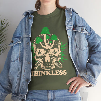 Mushroom Skull 'THINKLESS' T-Shirt