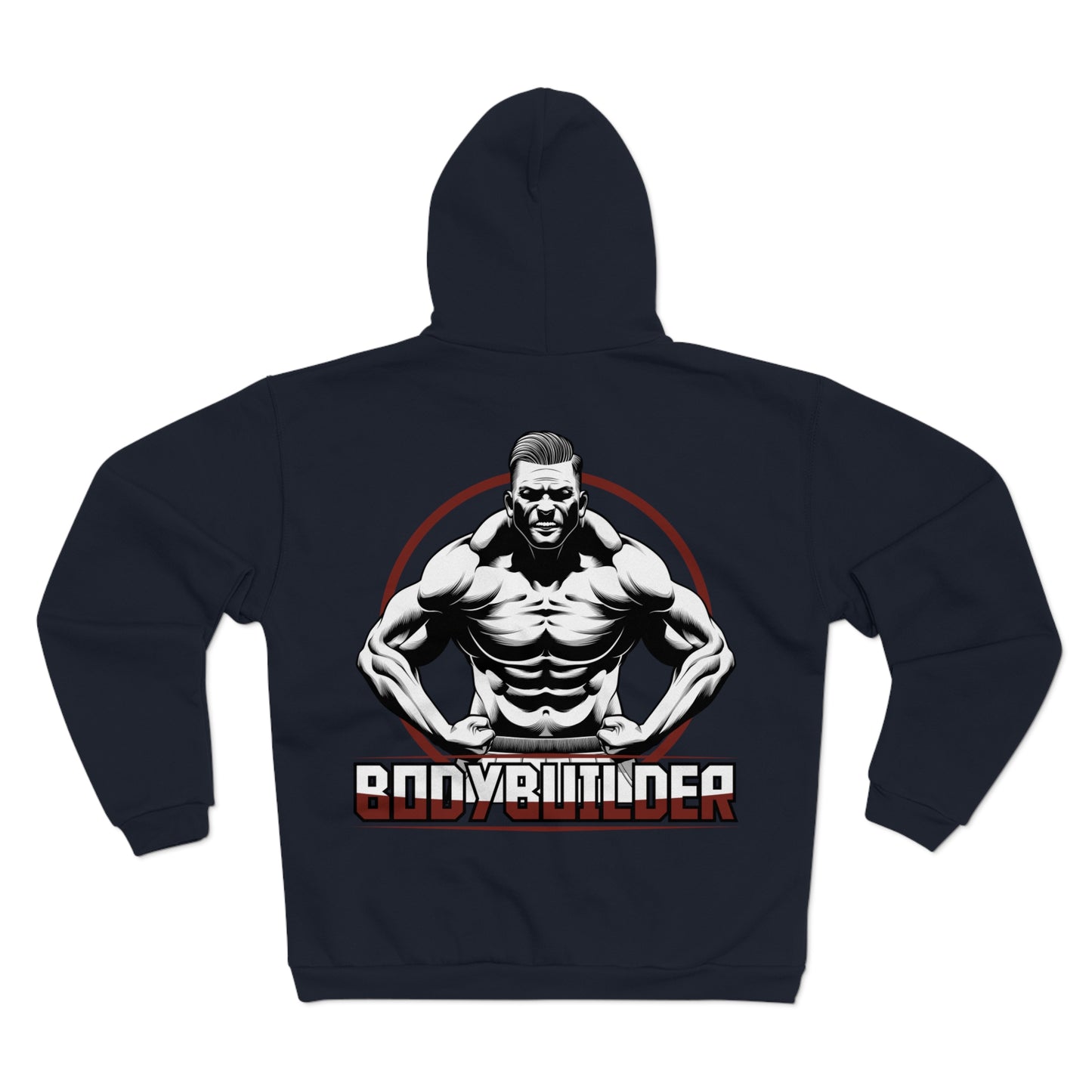 Motivational Bodybuilder Zip Hoodie for Fitness Enthusiasts