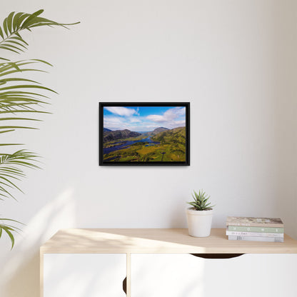 Ladies View Killarney Matte Canvas, Framed (Multi-color)