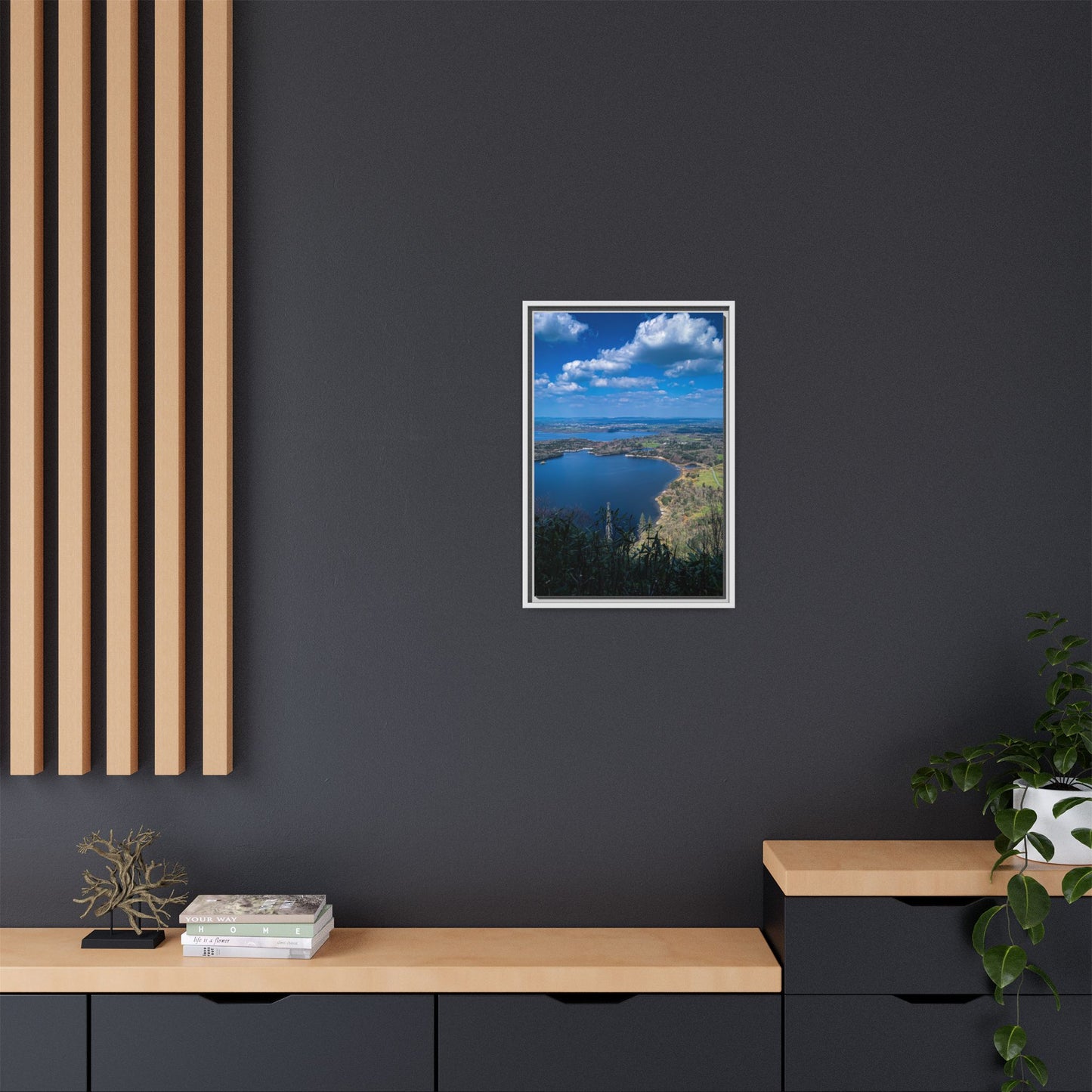 Kuckross Lake Matte Canvas, Framed (Multi-color)