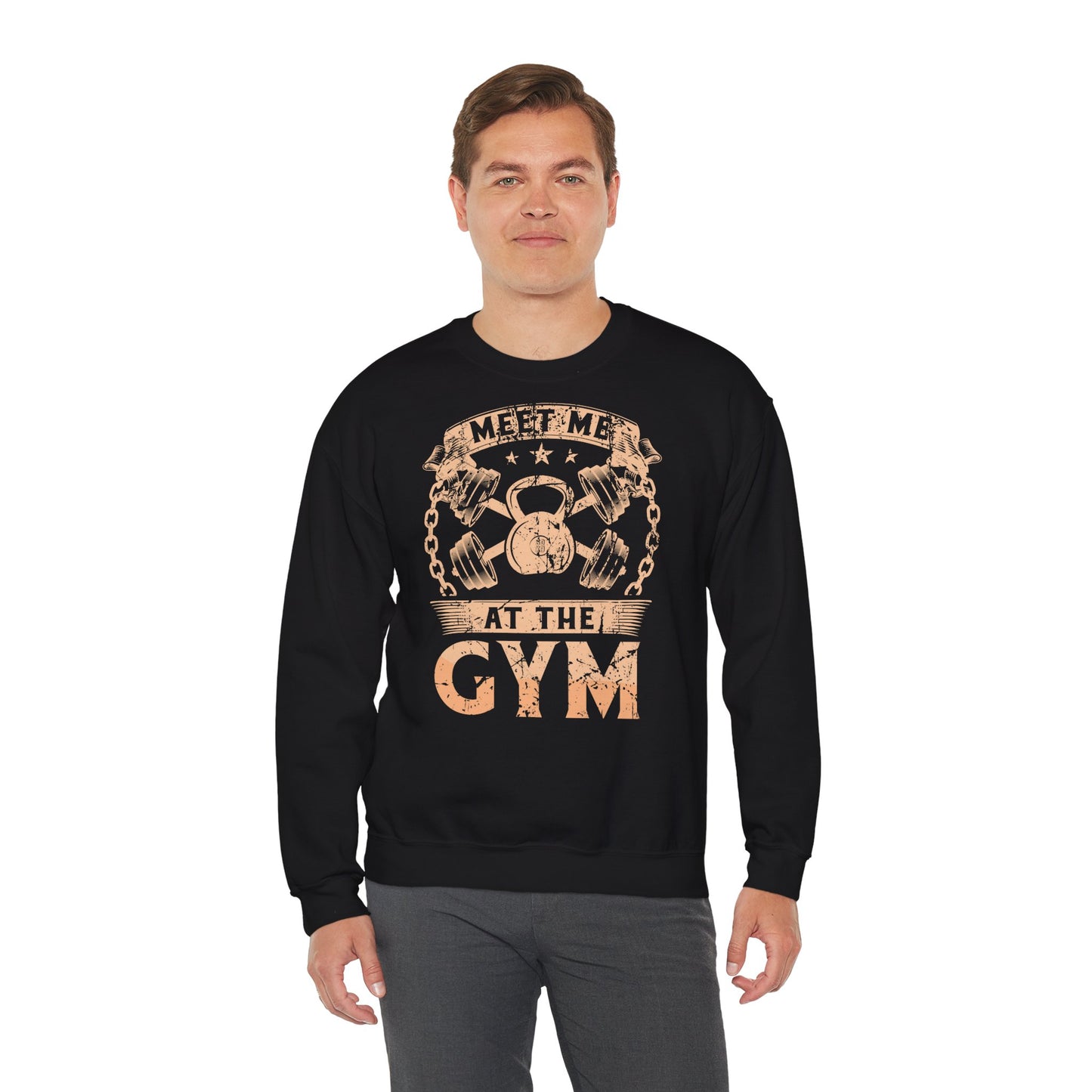 Meet Me At The Gym Unisex Heavy Blend™ Crewneck Sweatshirt