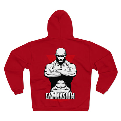 Gym Motivation Unisex Hooded Zip Sweatshirt - Bold Design for Fitness Enthusiasts