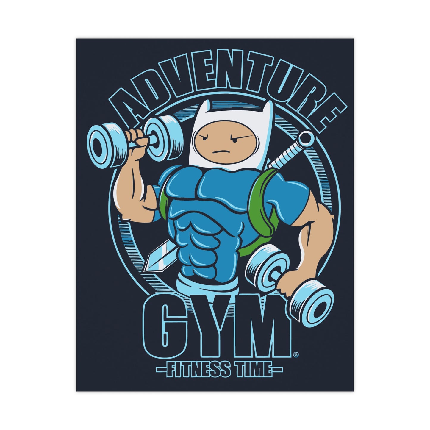 Adventure Gym Fitness Time Matte Poster - Motivational Wall Art for Gym Lovers