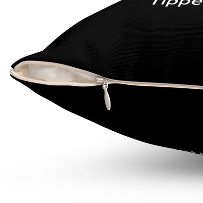 Tipperary Spun Polyester Square Pillow Black Edition 2 Sizes