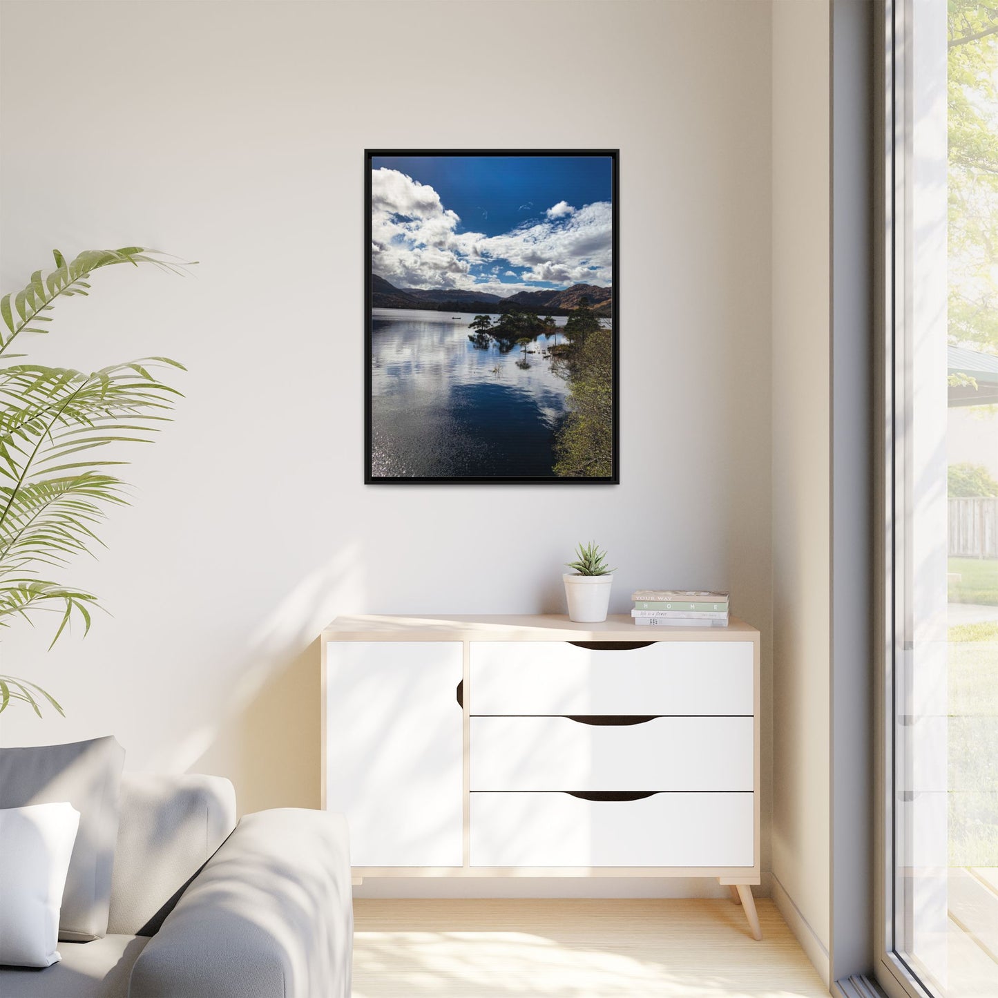 Lake Matte Canvas, Framed (Multi-color)