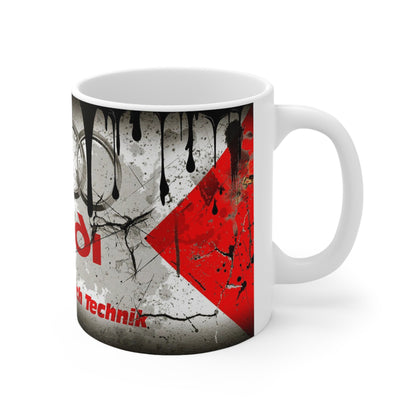 Aud - Inspired Ceramic Coffee Cups - 11oz & 15oz, Perfect for Gearheads and Auto Enthusiasts