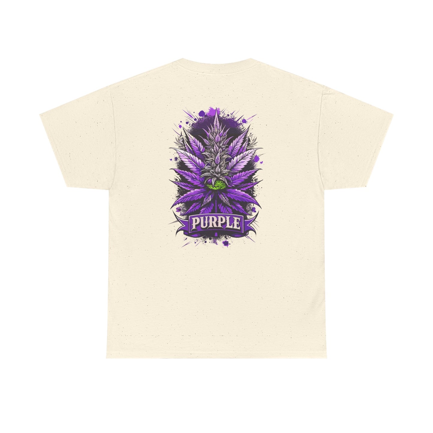 Purple Cannabis Bud T-Shirt — Bold Psychedelic Marijuana Graphic Tee