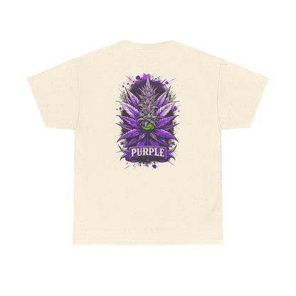 Purple Cannabis Bud T-Shirt — Bold Psychedelic Marijuana Graphic Tee