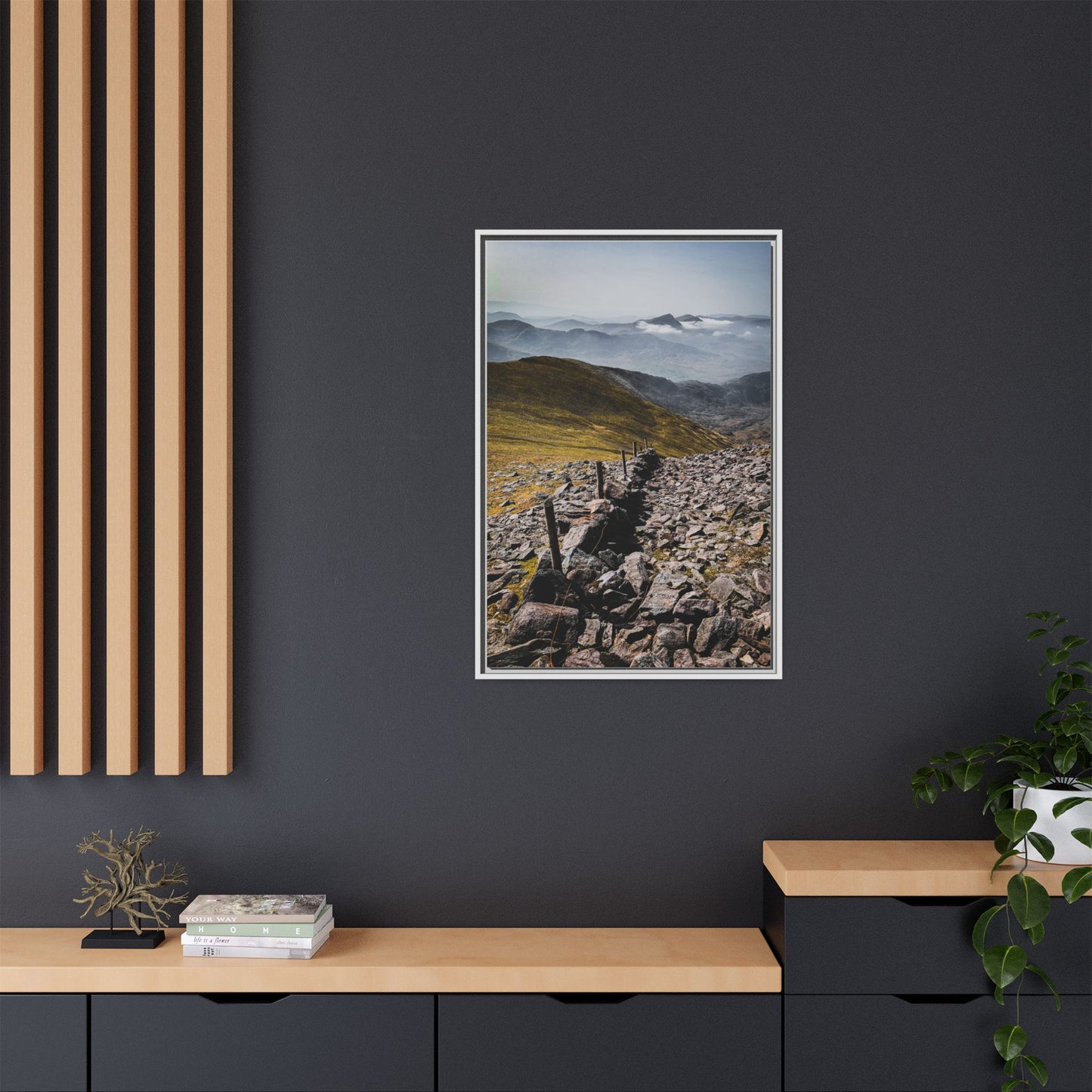 Wall Matte Canvas, Framed (Multi-color)