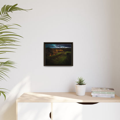 Listowel Town Park Matte Canvas, Framed (Multi-color)