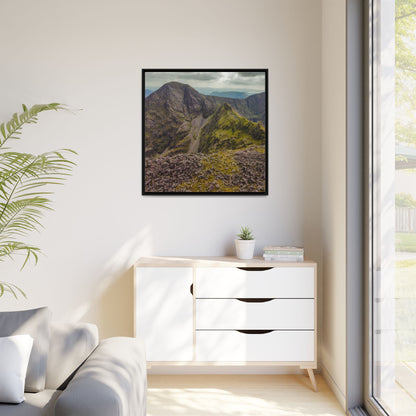 Halfway to Carrauntoohil Matte Canvas, Framed (Multi-color)