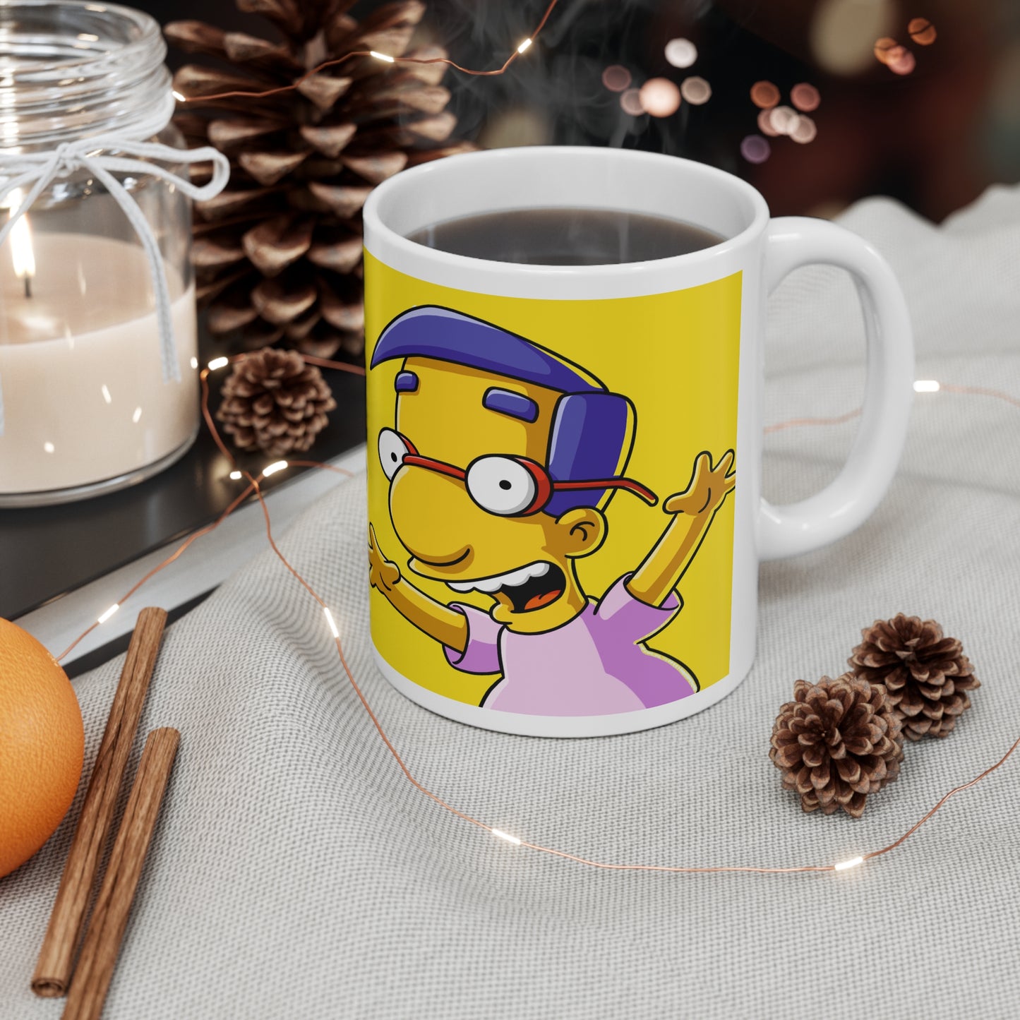Funny Ceramic Coffee Mug - The Many Moods of Millhouse - 11oz/15oz