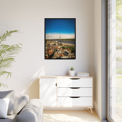 Riga TV Tower Matte Canvas, Framed (Multi-color)