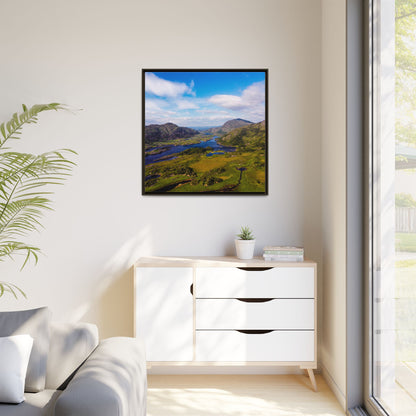 Ladies View Killarney Matte Canvas, Framed (Multi-color)