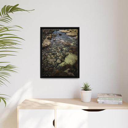 Rocks Matte Canvas, Framed (Multi-color)