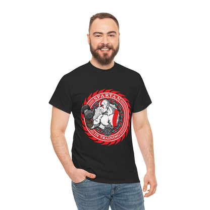Spartan Strength Unisex Heavy Cotton Tee | Perfect for Fitness Enthusiasts Black