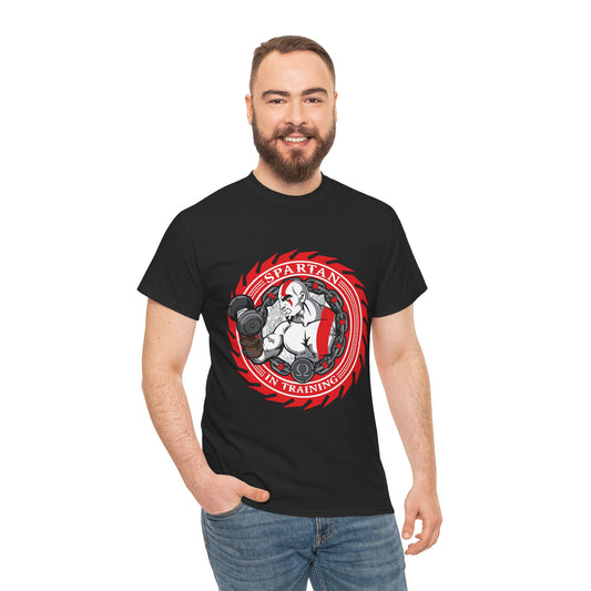 Spartan Strength Unisex Heavy Cotton Tee | Perfect for Fitness Enthusiasts Black