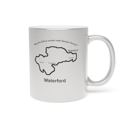 Waterford County Metallic Colour Mug - Silver/Gold - Perfect Gift for Coffee Lovers