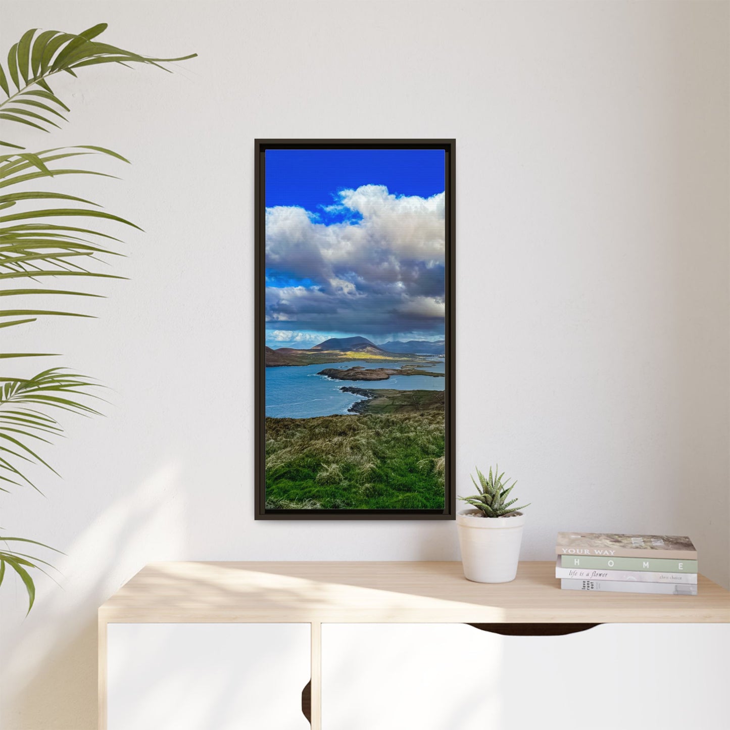 Unknown Mountain Matte Canvas, Framed (Multi-color)