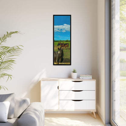 horses 2 Matte Canvas, Framed (Multi-color)