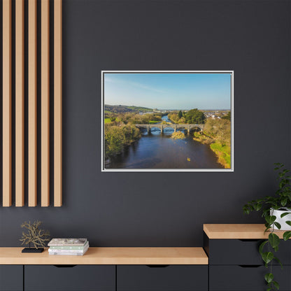 Listowel Bridge Matte Canvas, Framed (Multi-color)
