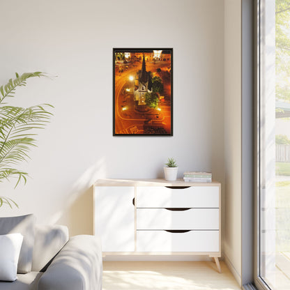 Listowel Church Matte Canvas, Framed (Multi-color)