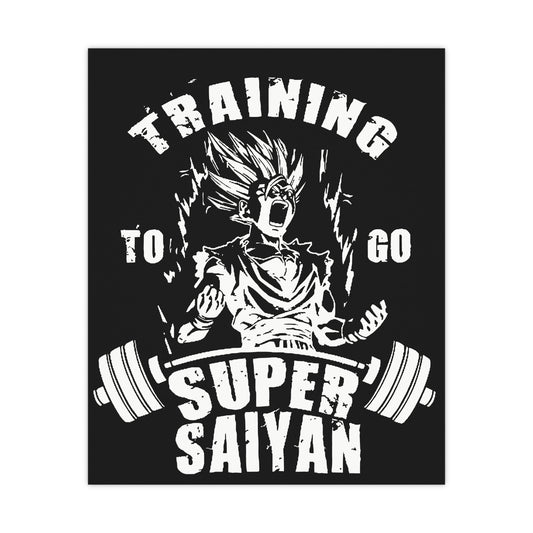 Super Saiyan Training Matte Poster - Fitness Motivation Wall Art