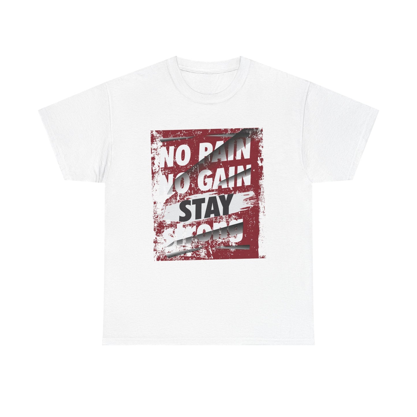 Motivational No Pain No Gain Unisex Heavy Cotton Tee