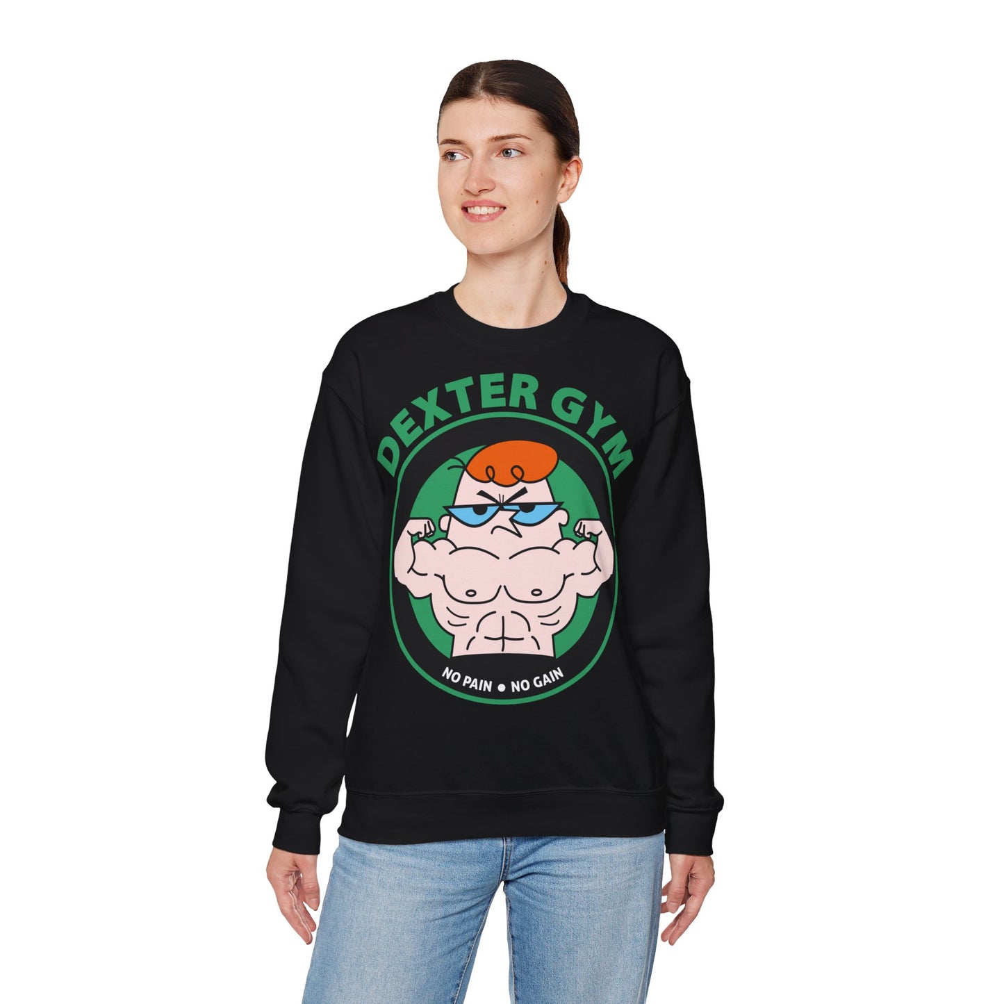 Dexter Gym Unisex Heavy Blend™ Crewneck Sweatshirt  - No Pain No Gain Design