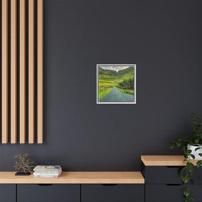 Gleniff Horseshoe Matte Canvas, Framed (Multi-color)