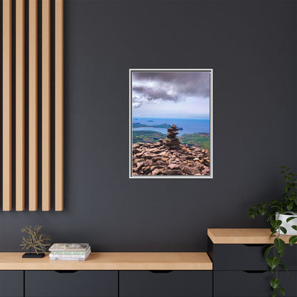 Mount Brandon Top Matte Canvas, Framed (Multi-color)