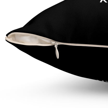 Kerry Spun Polyester Square Pillow Black Edition 2 Sizes