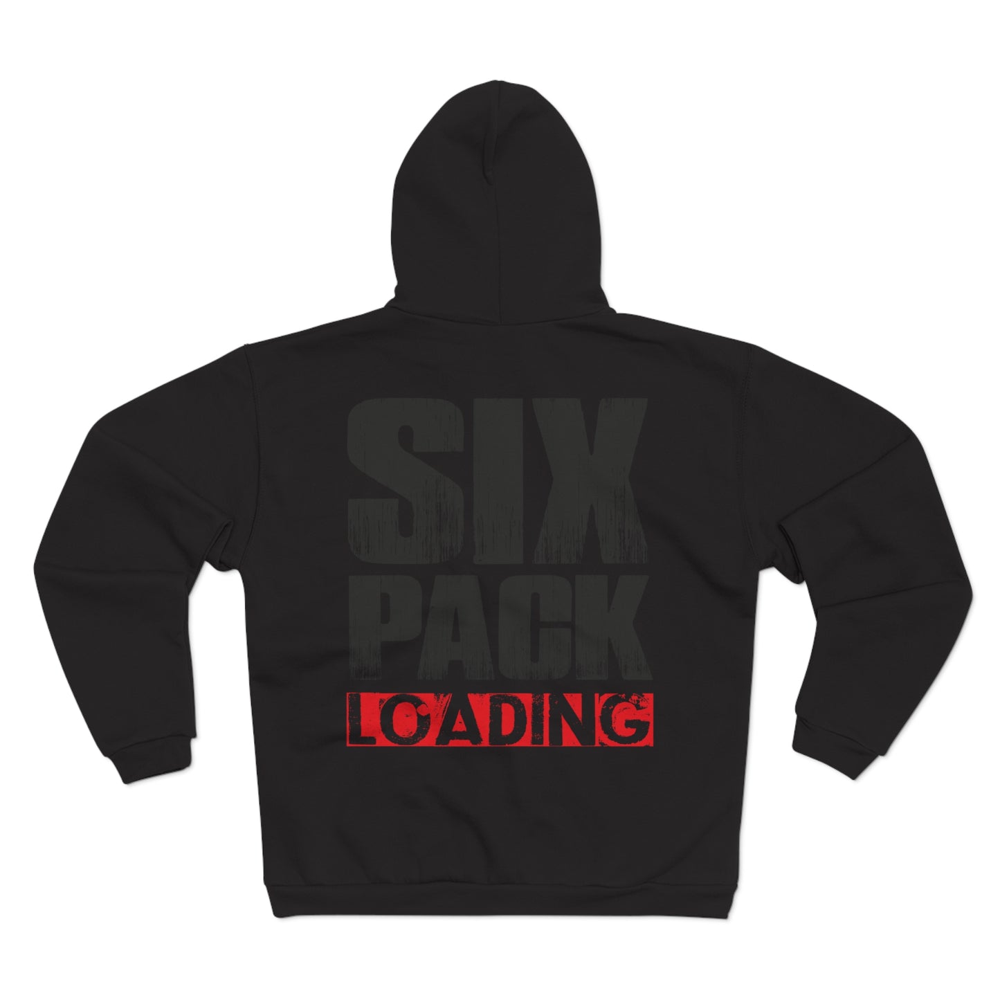 Six Pack Loading Unisex Hooded Zip Sweatshirt - Perfect for Fitness Enthusiasts