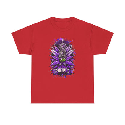Purple Cannabis Bud T-Shirt — Bold Psychedelic Marijuana Graphic Tee