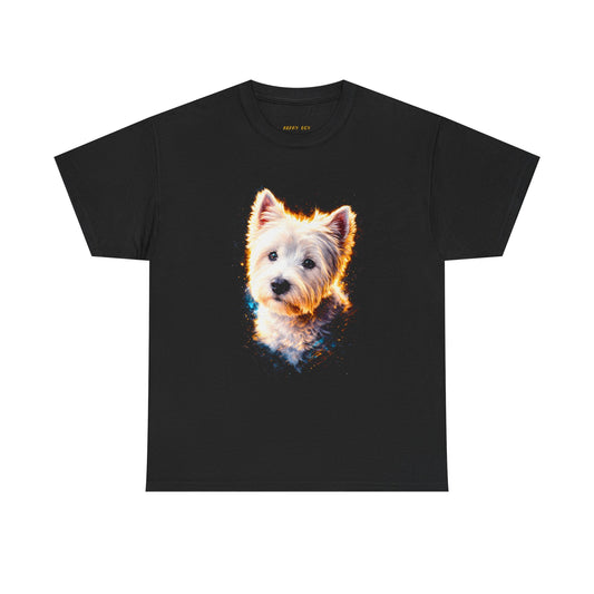 Westie Dog T‑Shirt — Cute West Highland White Terrier Portrait Tee