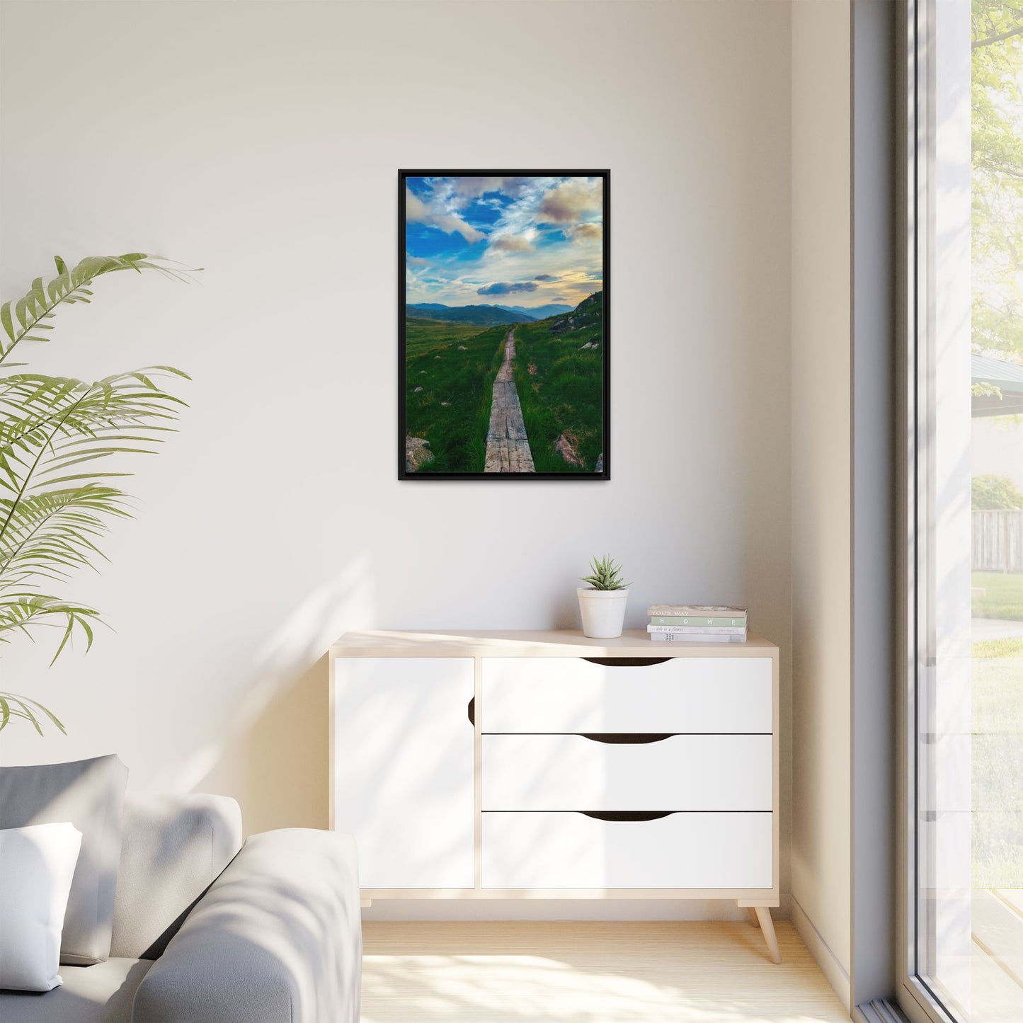 Torc Mountain Trail Matte Canvas, Framed (Multi-color)