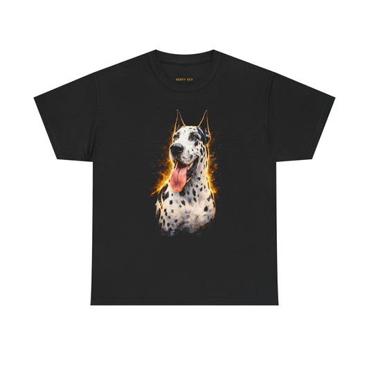 Dalmatian Flames T‑Shirt — Fiery Dalmatian Dog Tee for Dog Lovers