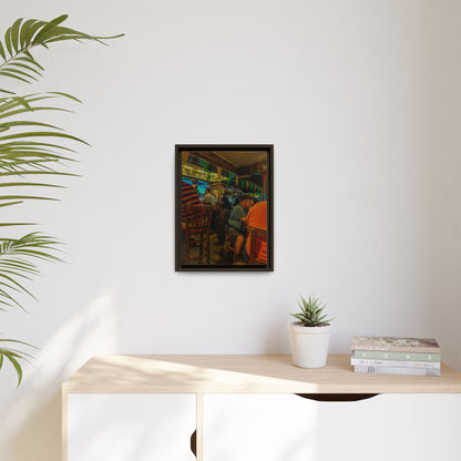 Irish Pub Matte Canvas, Framed (Multi-color)