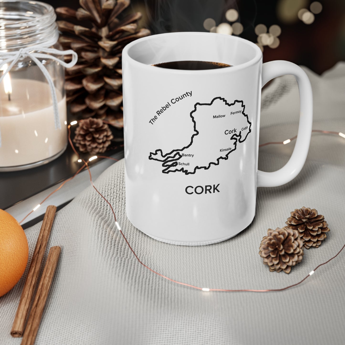 Cork Ceramic Coffee Cup - 11oz & 15oz