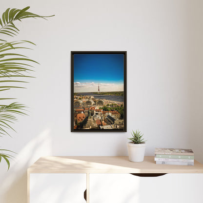 Riga TV Tower Matte Canvas, Framed (Multi-color)