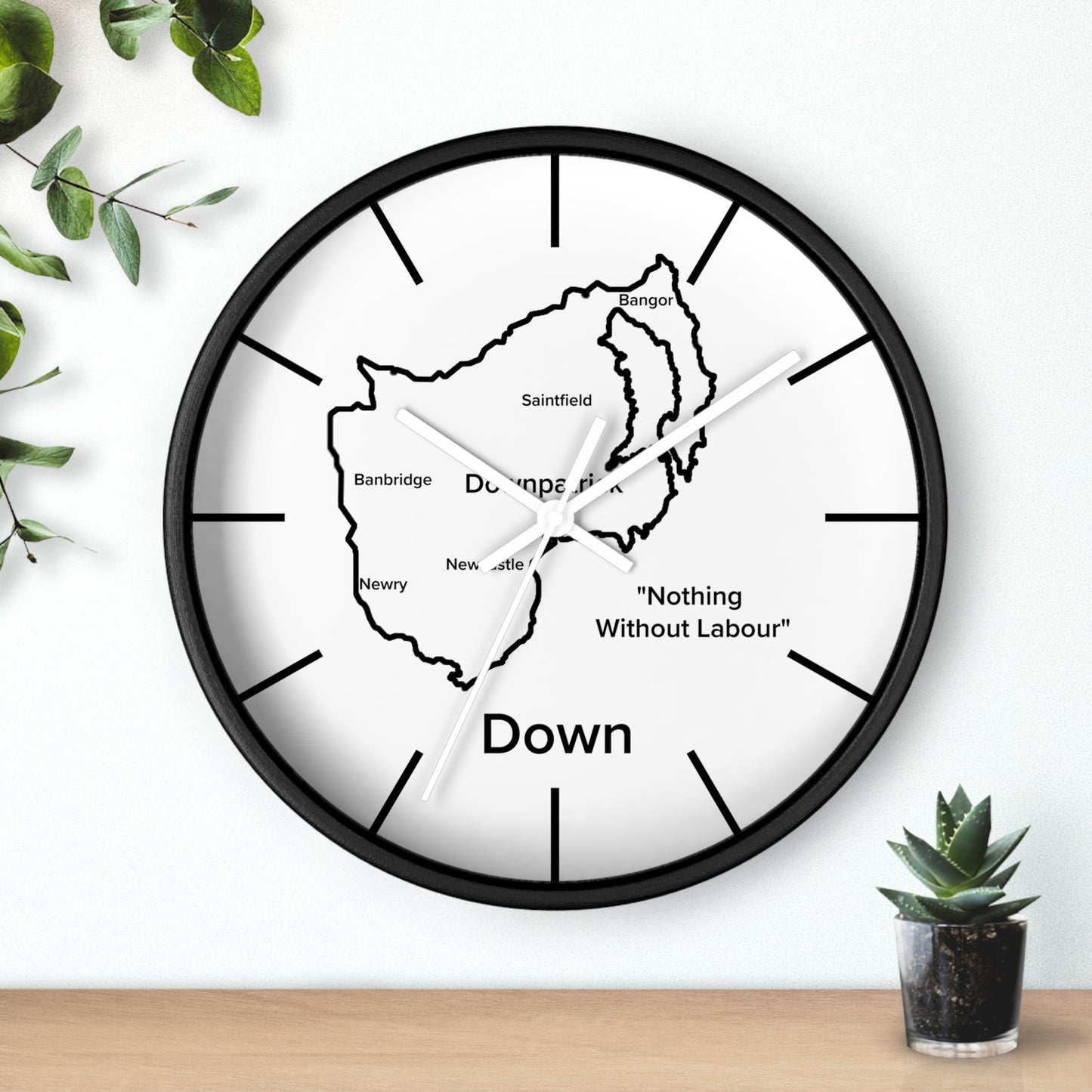 Down County Wall Clock