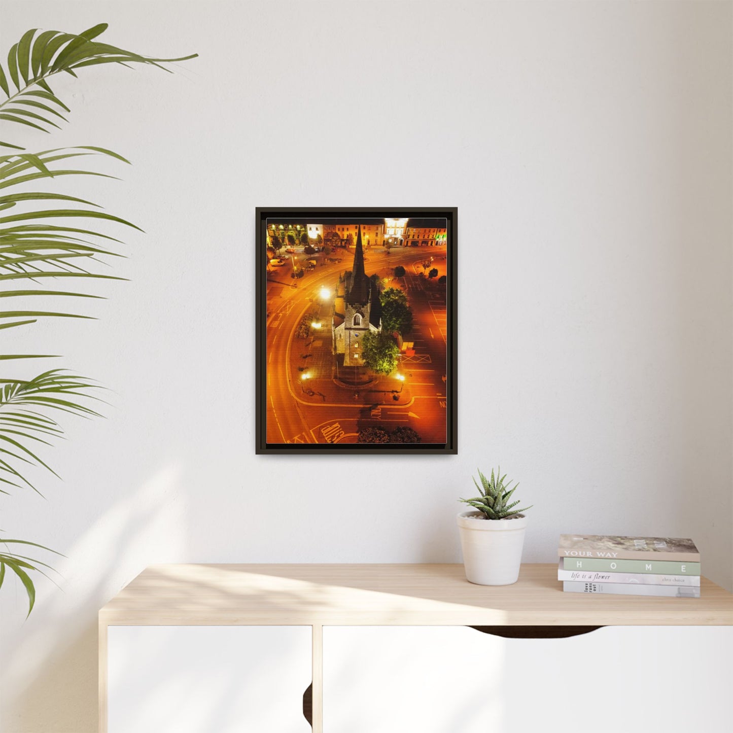 Listowel Church Matte Canvas, Framed (Multi-color)