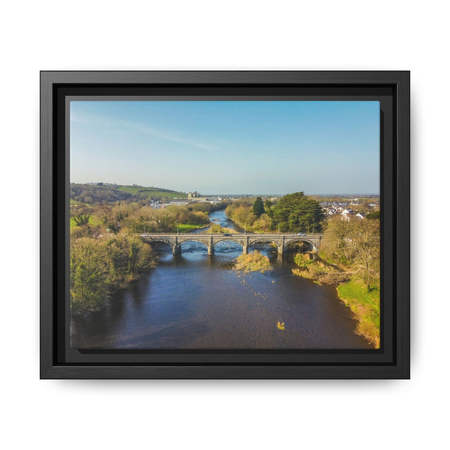 Listowel Bridge Matte Canvas, Framed (Multi-color)